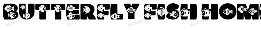 butterfly fish home字体转换
